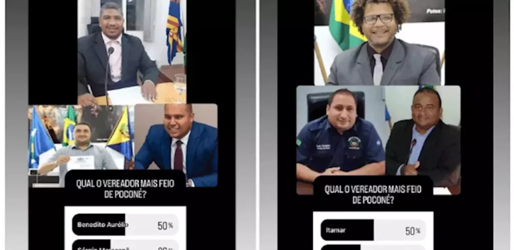 Enquete sobre ‘vereador mais feio’ vira caso de polícia em Mato Grosso