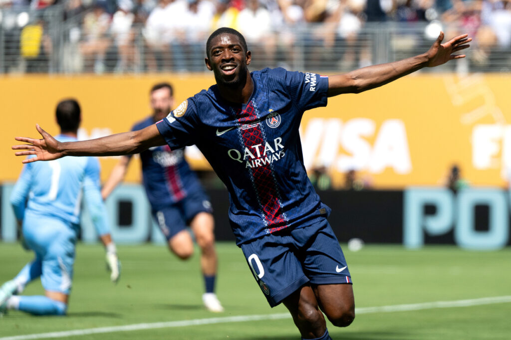 Dembl entra em rol de gigantes do PSG em temporada goleadora