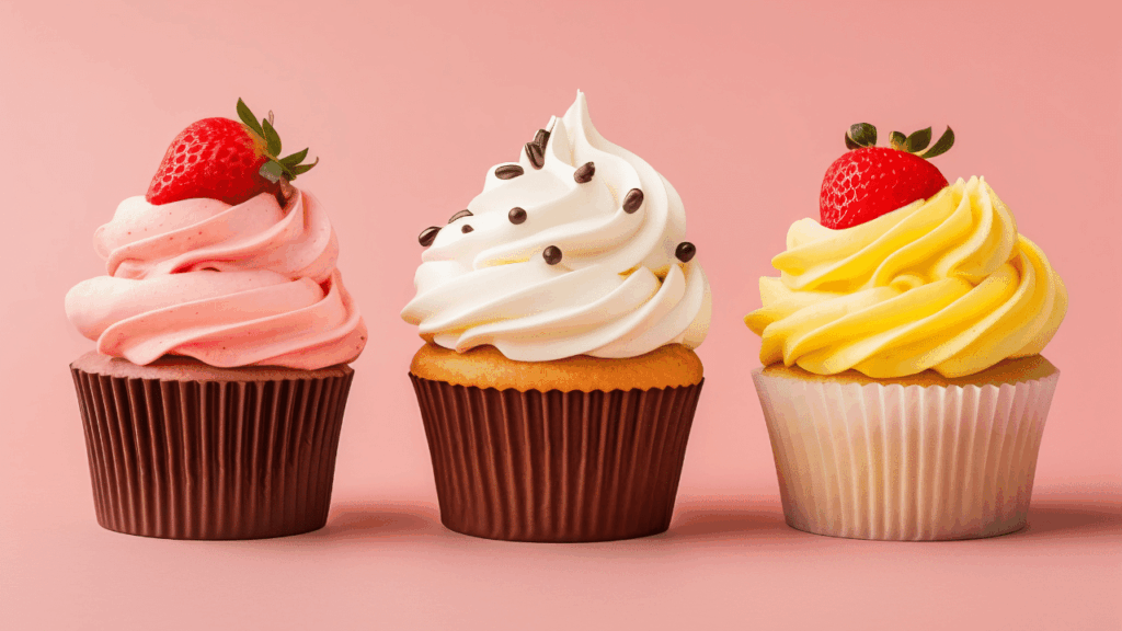 Cupcakes de baunilha: simples, fofos e irresistíveis