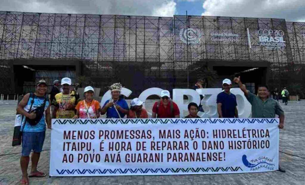 Avá Guarani Paranaense denunciam Itaipu e cobram justiça climática com protagonismo indígena na COP30