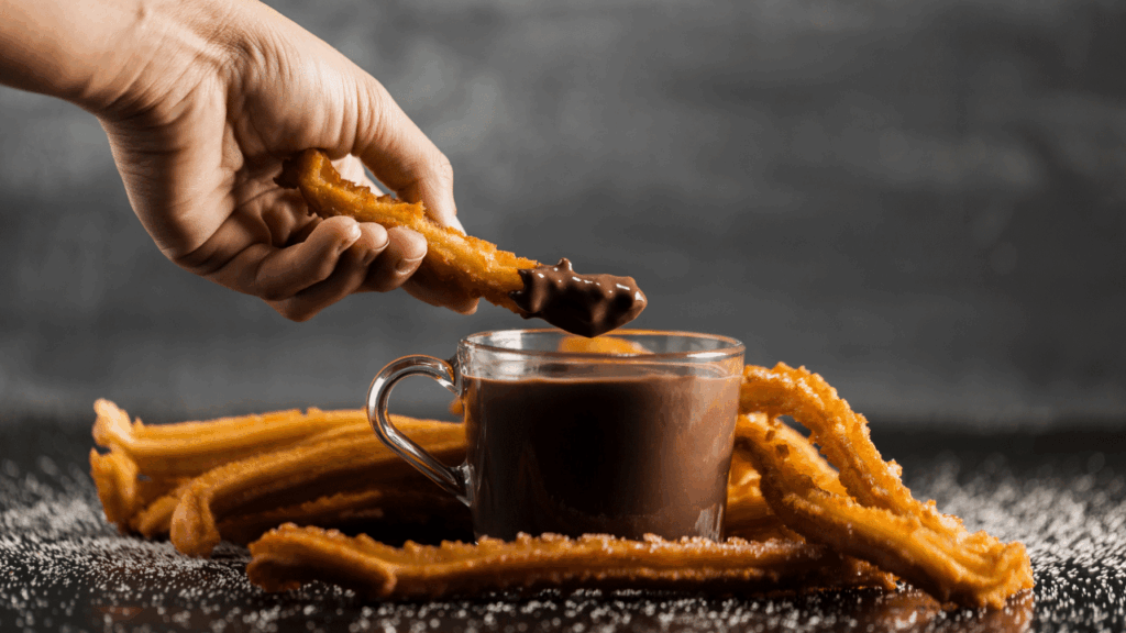 Receita de churros de chocolate na Air Fryer
