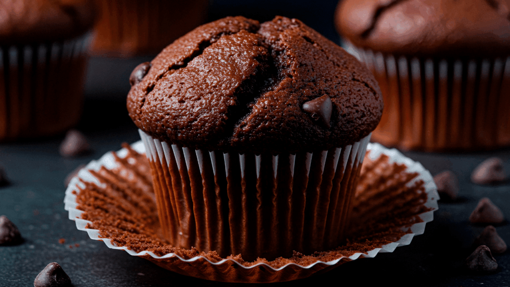 Receita fácil de muffins fit de chocolate sem glúten