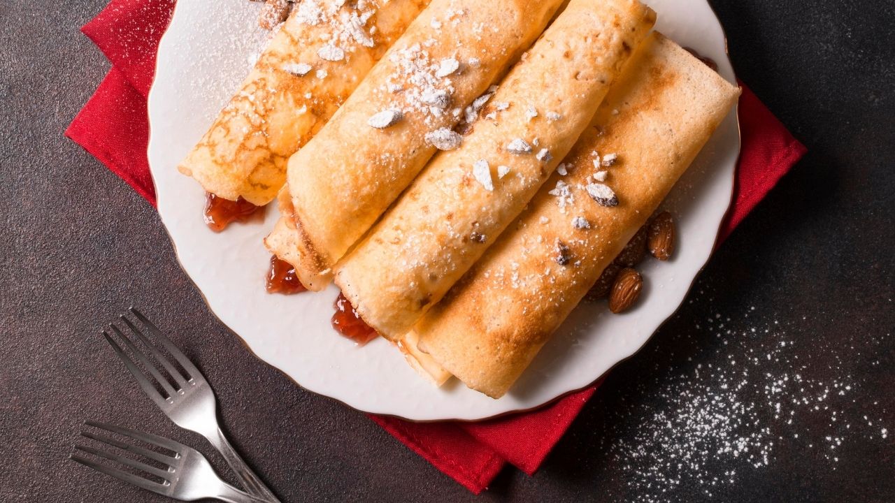 Panqueca de carne moída clássica para um almoço em família